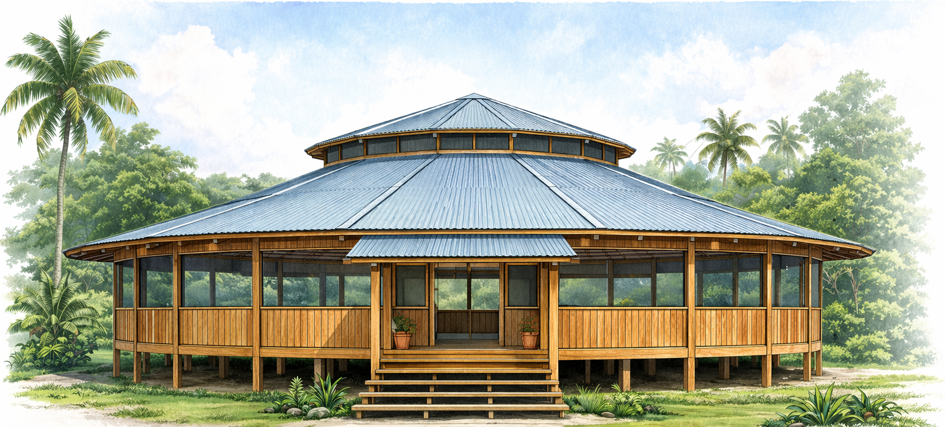 Kupixawa (shuhu) Cultural Center design — Timbaúba Village